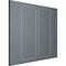 Ekena Millwork 28-in. W x 72-in. H Large Classic Panel Moulding Kit Double Panel PMLKLCL28X72B - alternate 2